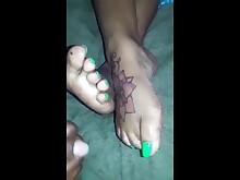 amateur beauty cum cumshot ebony feet fetish foot-fetish mature
