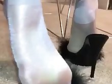 creampie cumshot feet foot-fetish milf solo stocking vintage